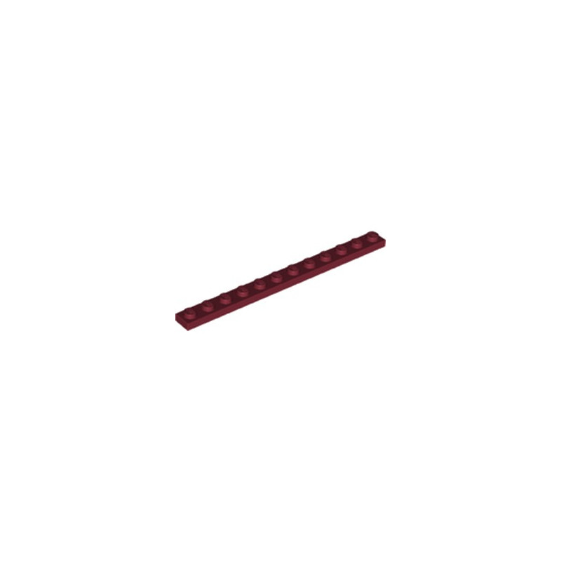 LEGO 6253142 PLATE 1X12 - NEW DARK RED