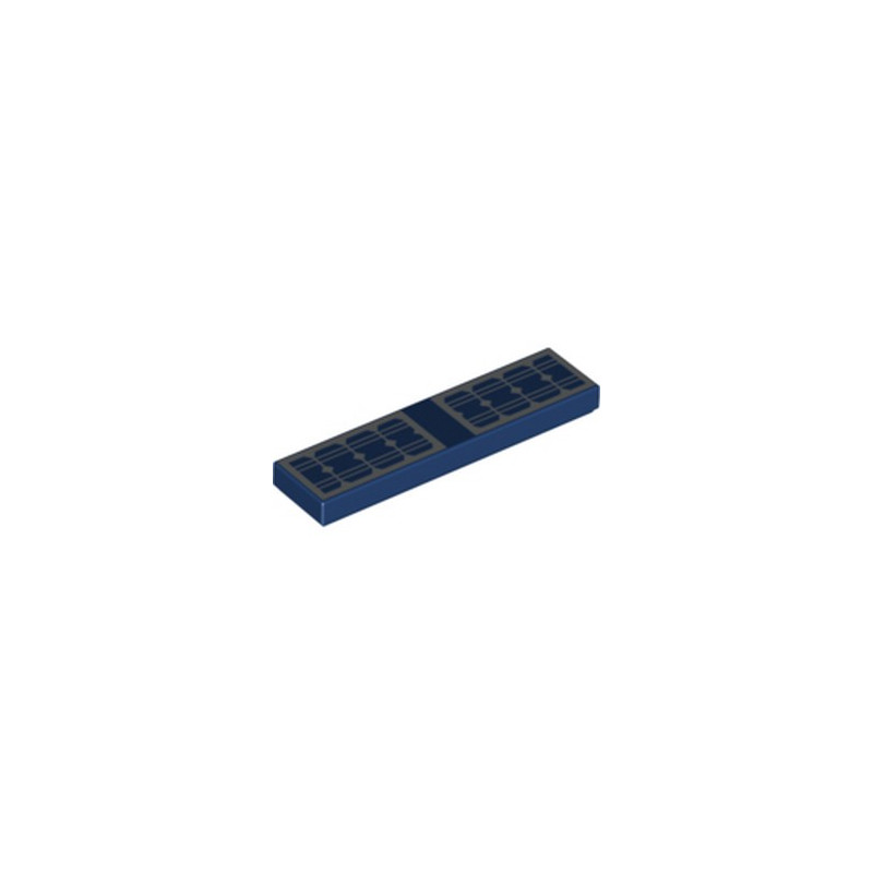 LEGO 6215341 TILE 1X4 PRINTED SOLAR PANEL - EARTH BLUE