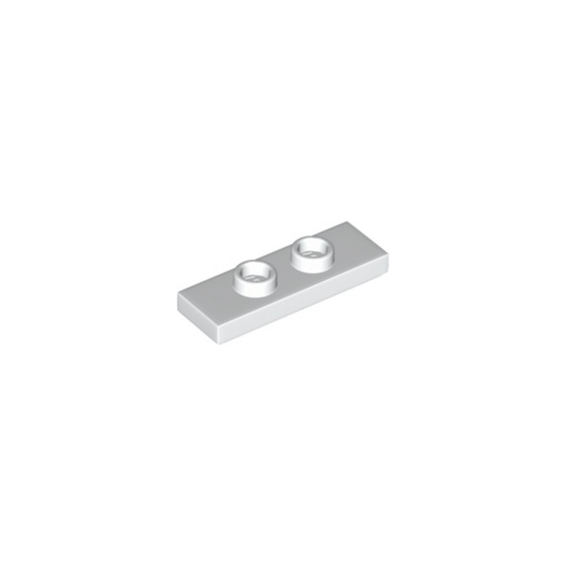 LEGO 6195371 PLATE 1X3 W/ 2 KNOBS - WHITE