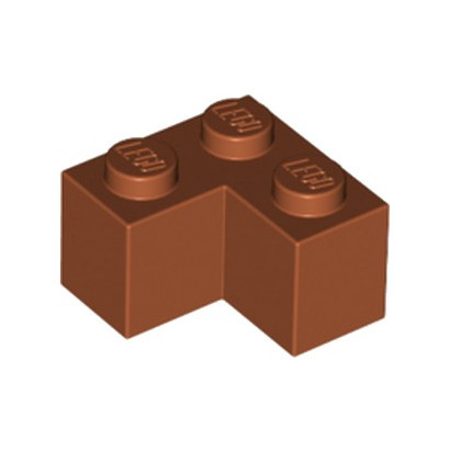 LEGO 6253417 BRIQUE D'ANGLE 1X2X2 - DARK ORANGE