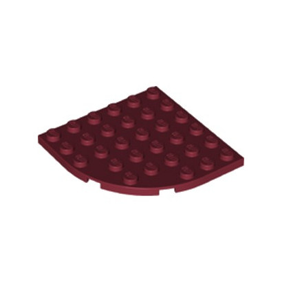 LEGO 6227518 PLATE 6X6 - NEW DARK RED