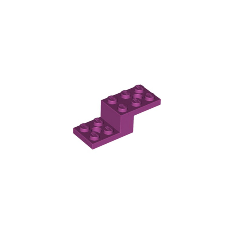 LEGO 6261654 STONE 1X2X1 1/3 W. 2 PLATES 2X2 - MAGENTA