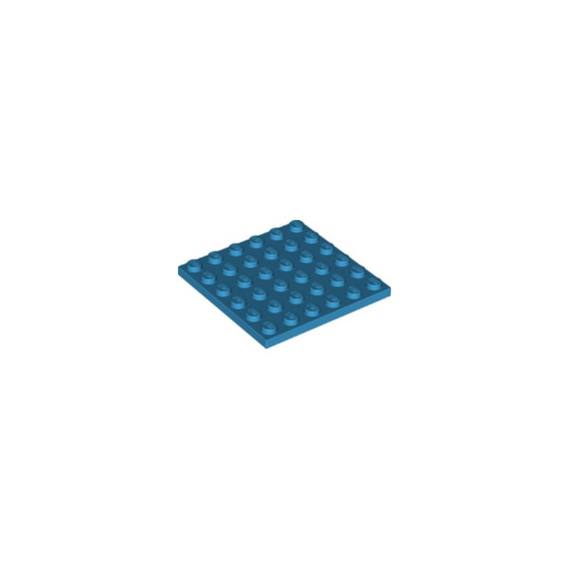LEGO 6211361 PLATE 6X6 - DARK AZUR
