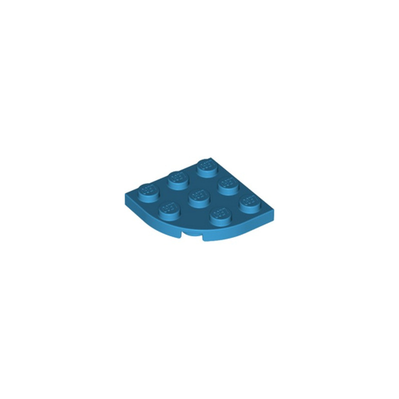 LEGO 6210388 PLATE 3X3, 1/4 CIRCLE - DARK AZUR