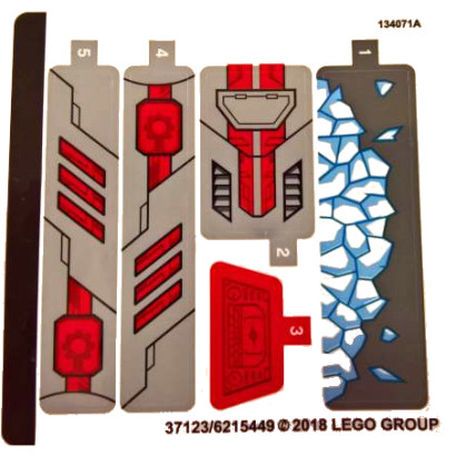Stickers / Autocollant Lego Dc  Super Heroes 76098