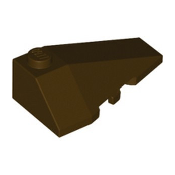 LEGO 6258944 RIGHT ROOF TILE 2X4 W/ANGLE - DARK BROWN
