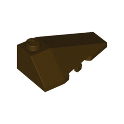 LEGO 6258944 RIGHT ROOF TILE 2X4 W/ANGLE - DARK BROWN