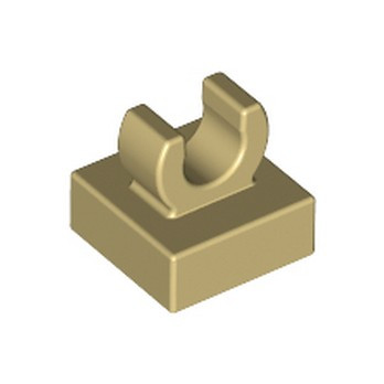 LEGO 6252969 PLATE 1X1 W. UP RIGHT HOLDER - BEIGE