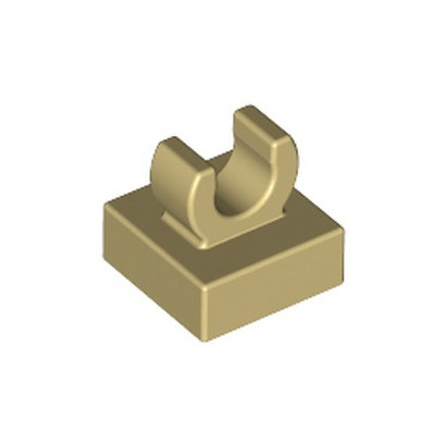 LEGO 6252969 PLATE 1X1 W. UP RIGHT HOLDER - BEIGE