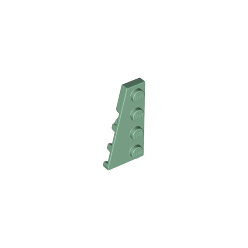 LEGO 6258329 PLATE 2X4 ANGLE GAUCHE - SAND GREEN