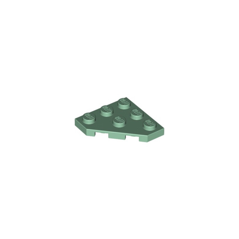 LEGO 6416003 PLATE 45 DEG. 3X3 - SAND GREEN