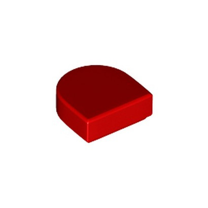 LEGO 6258973 PLATE LISSE 1x1 ½  - ROUGE