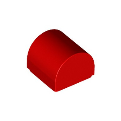 LEGO 6278441 DOME 1X1X2/3 - ROUGE