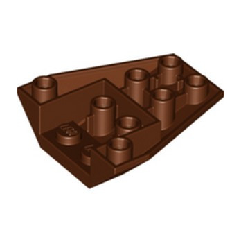 LEGO 6261521 ROOF TILE 4X2/18° INV. - REDDISH BROWN