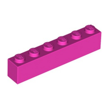 LEGO 6251851 BRICK 1X6 - DARK PINK