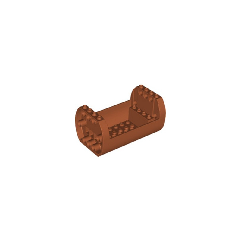 LEGO 6265684 SHELL 6X10X4 1/3, OUTSIDE BOW - DARK ORANGE