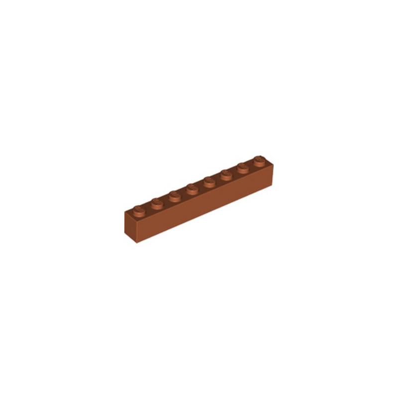 LEGO 6264069 BRIQUE 1X8 - DARK ORANGE