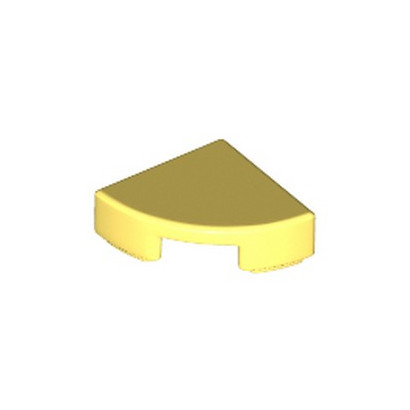 LEGO 6228969 PLATE LISSE 1/4 ROND 1X1 - COOL YELLOW