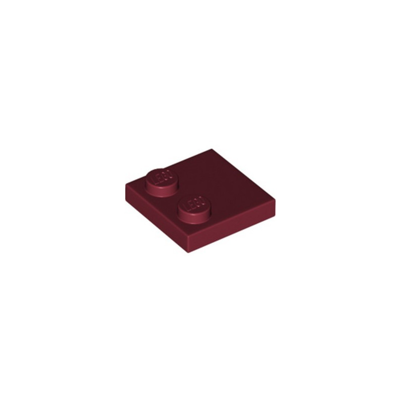 LEGO 6214309 PLATE 2X2 - NEW DARK RED