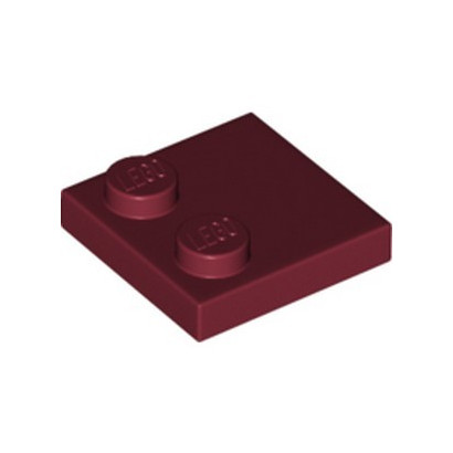 LEGO 6214309 PLATE 2X2 - NEW DARK RED