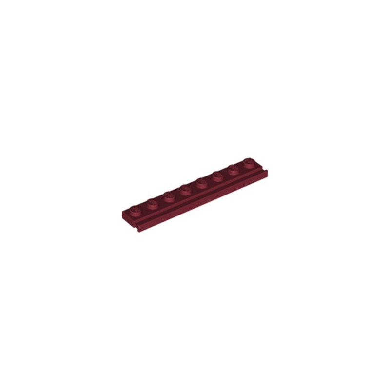 LEGO 6273164 PLATE 1X8 / RAIL - NEW DARK RED