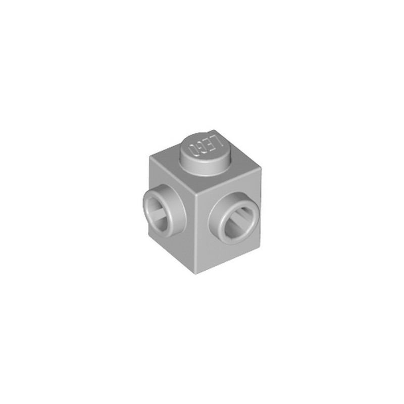 LEGO 6267495 BRIQUE 1X1, W/ 2 KNOBS - MEDIUM STONE GREY