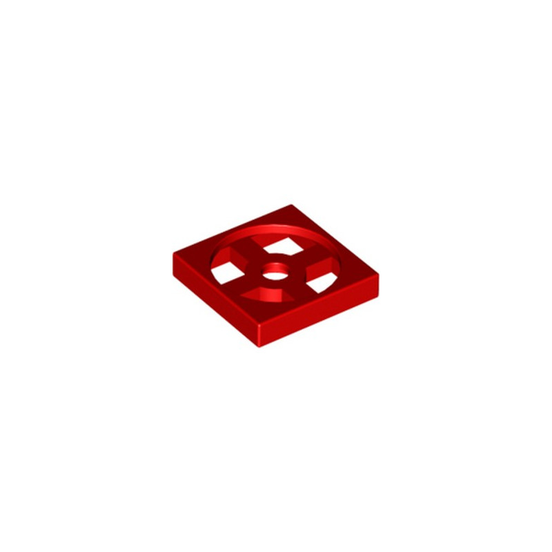 LEGO 368021 TURN TABLE 2X2 - ROUGE