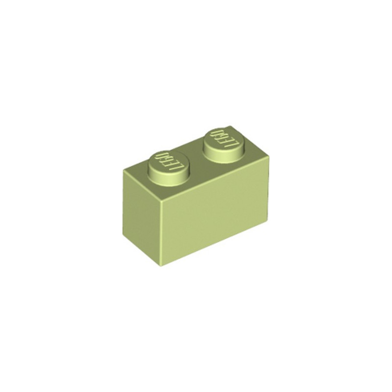 LEGO 6104578 BRIQUE 1X2 - SPRING YELLOWISH GREEN