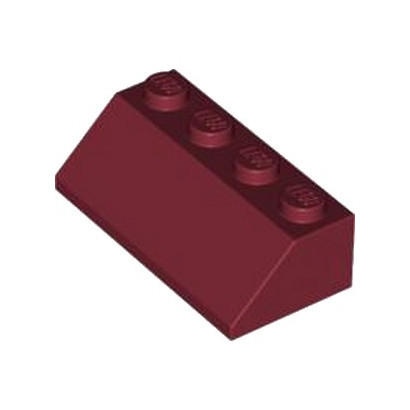 LEGO 4541380 TUILE 2X4/45° - NEW DARK RED