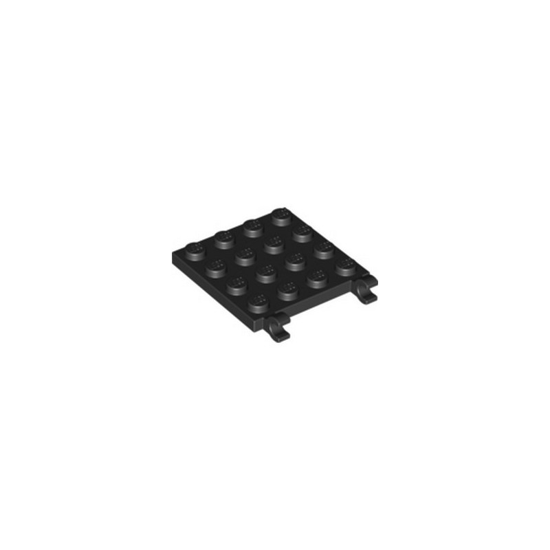 LEGO 6174508 PLATE 4X4 W/VERTICAL HOLDER - NOIR