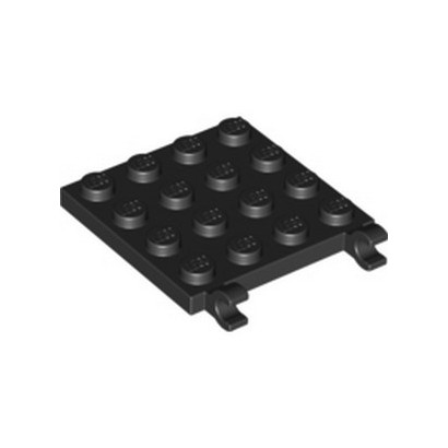 LEGO 6174508 PLATE 4X4 W/VERTICAL HOLDER - NOIR