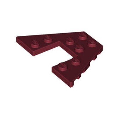 LEGO 6275502 PLATE 6X4 W/ANGLE - NEW DARK RED