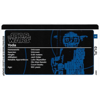 Stickers / Autocollant Lego Star wars 75255