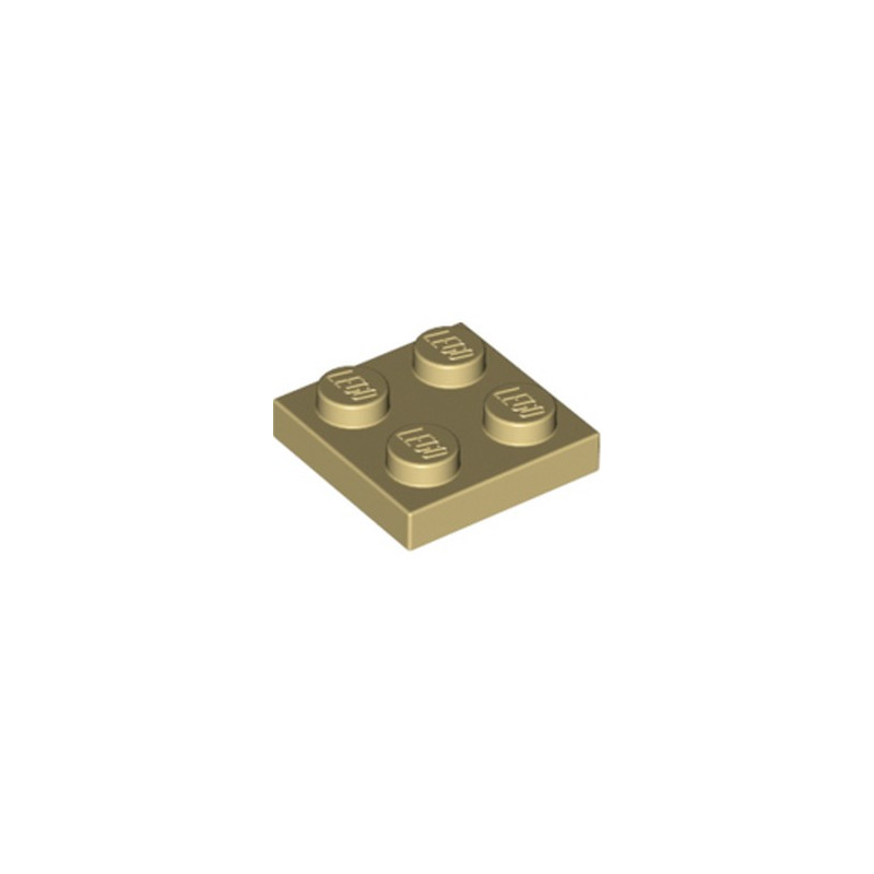 LEGO 4114084 PLATE 2X2 - TAN