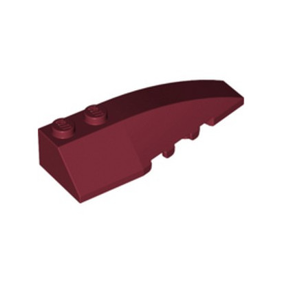 LEGO 6251602 RIGHT SHELL 2X6 W/BOW/ANGLE - NEW DARK RED