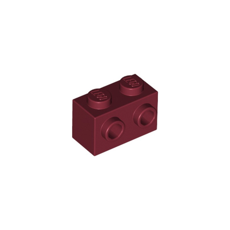 LEGO 6252545 BRIQUE 1X2 W. 2 KNOBS - NEW DARK RED