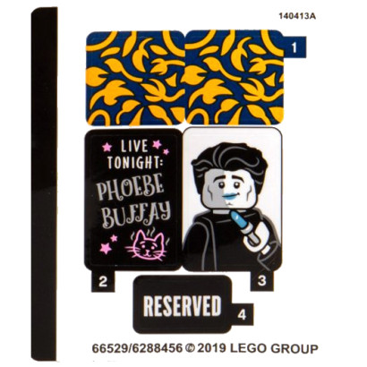 Stickers / Autocollant Lego  Ideas Friends - 21319