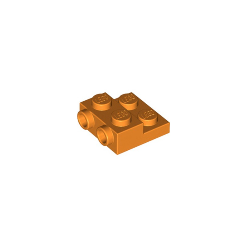 LEGO 6289113 PLATE 2X2X2/3 W. 2. HOR. KNOB - ORANGE