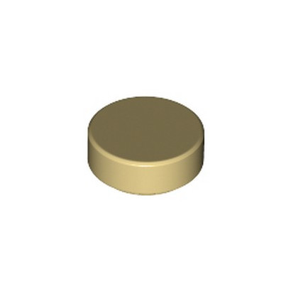 LEGO 6284573 PLATE LISSE ROND 1x1 - BEIGE
