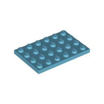 LEGO 4619515 PLATE 4X6 - MEDIUM AZUR