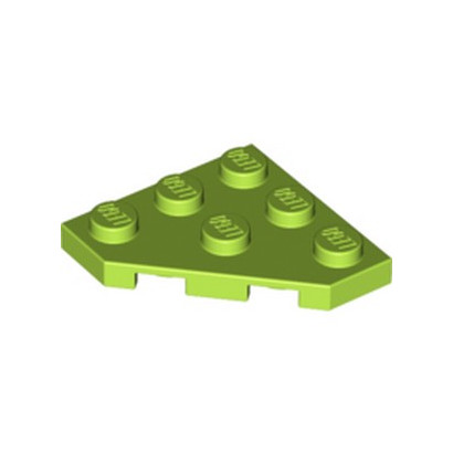 LEGO 6264057 PLATE 45 DEG. 3X3 - BRIGHT YELLOWISH GREEN