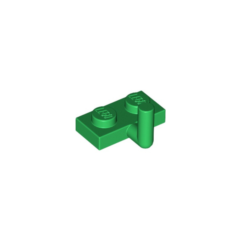 LEGO 6073022 PLATE 1X2 W. VERTICAL SCHAFT - DARK GREEN