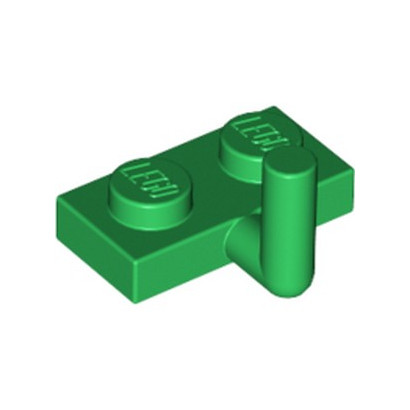 LEGO 6073022 PLATE 1X2 W. VERTICAL SCHAFT - DARK GREEN