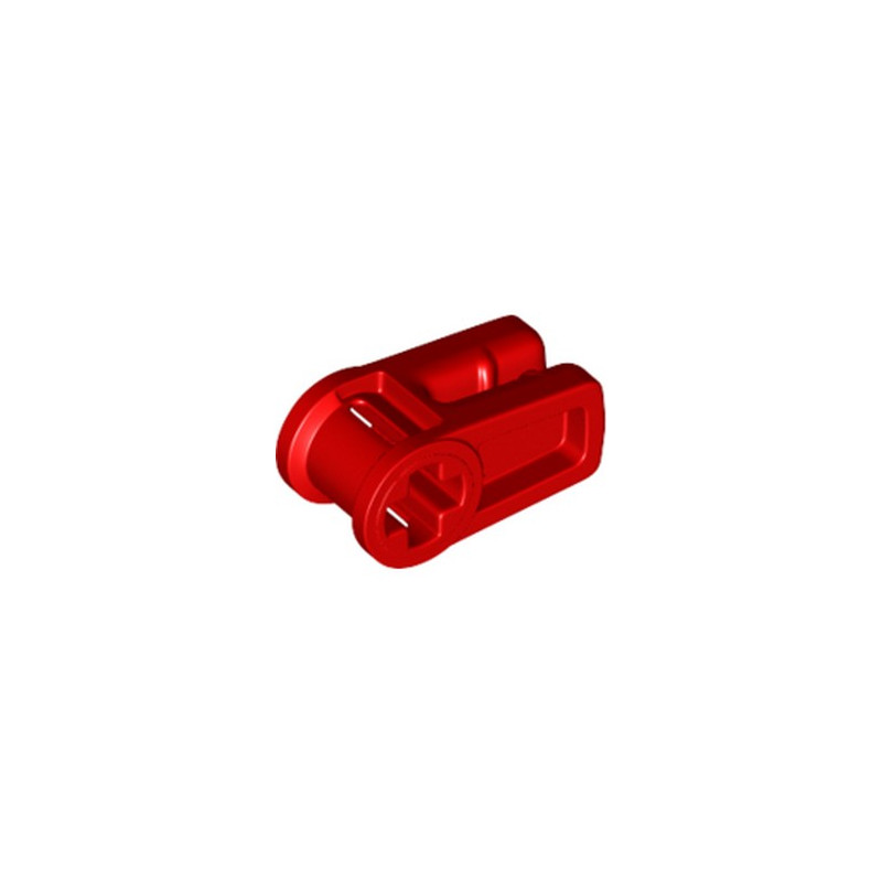 LEGO 6263067 WIRE CLIP, W/ CROSS HOLE  - ROUGE