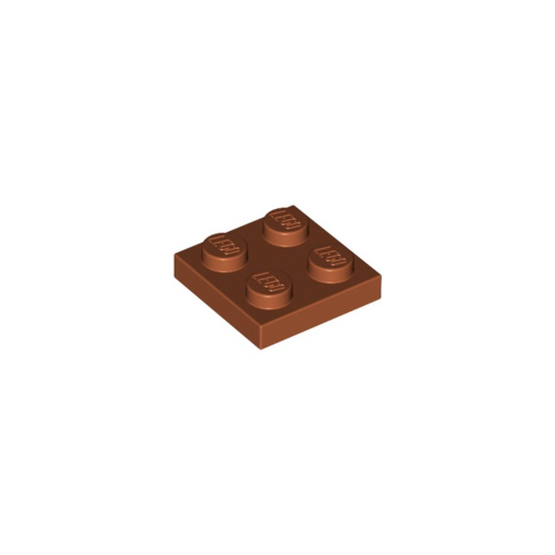 LEGO 4165522 PLATE 2X2 -DARK ORANGE