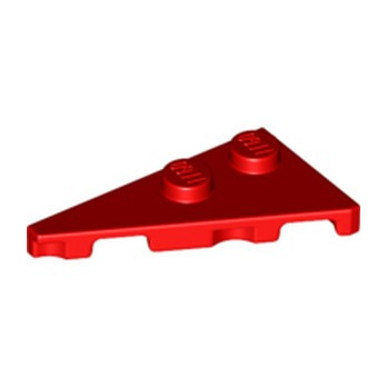 LEGO 6286516 LEFT PLATE 2X4, DEG. 27 - RED
