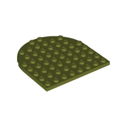 LEGO 6275667 1/2 ROND 8X8 - OLIVE GREEN