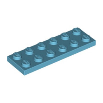 LEGO 6146926 PLATE 2X6 - MEDIUM AZUR