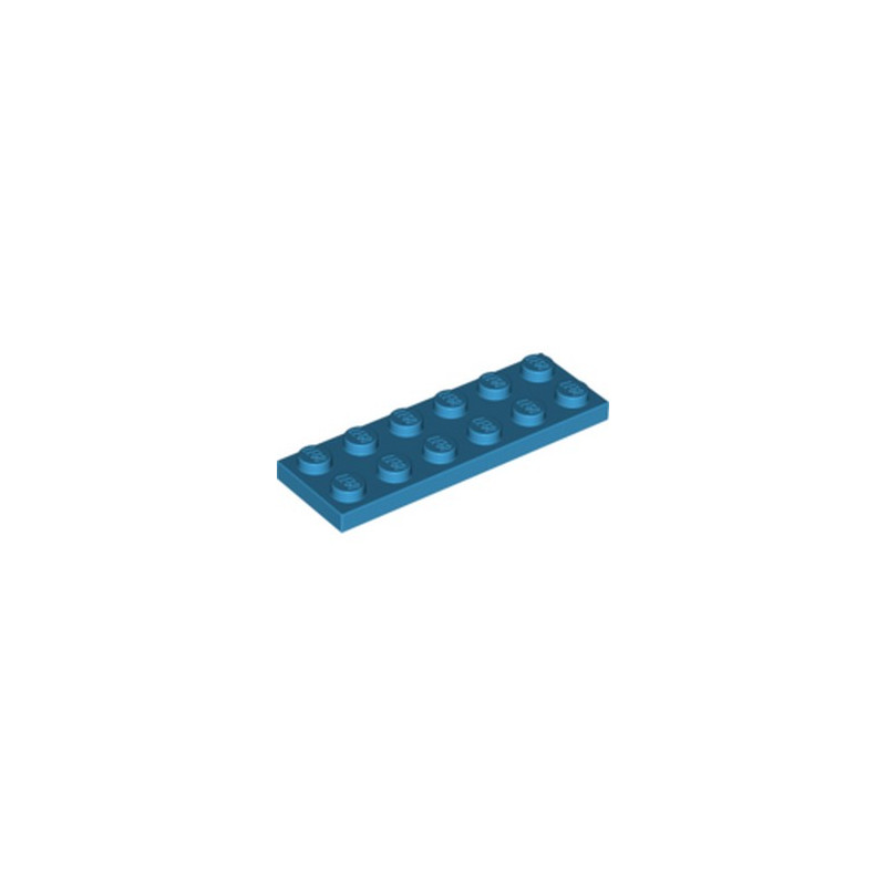 LEGO 4640891 PLATE 2X6 -  DARK AZUR