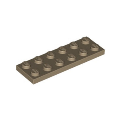 LEGO 4550329  PLATE 2X6 - SAND YELLOW